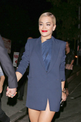 Calvin Harris and Rita Ora - leaving 1 OAK nightclub in Los Angeles - January 25, 2014 - 25xHQ 27yf7sQK