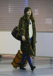 Dakota Johnson - Arriving at JFK Airport in New York City - February 5, 2015 - 13xHQ 9zcMtPwB