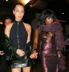 Bella Hadid & Naomi Campbell - Leaving the launch party for Taschen's in New York - 04/07/2016