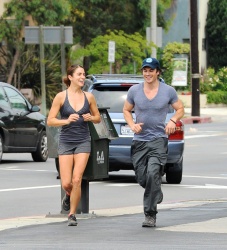 Ian Somerhalder & Nikki Reed - out for an early morning jog in Los Angeles (July 19, 2014) - 27xHQ FmvLdt1e