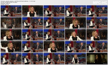 Jennifer Lawrence - Late Show with David Letterman - 11-12-14