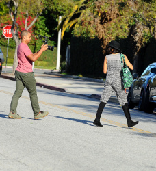 Rosario Dawson - Rosario Dawson - Filming in Los Angeles, 14 января 2015 (22xHQ) NCPpHsem