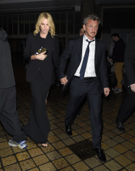 Charlize Theron and Sean Penn - seen leaving Royal Festival Hall. London - February 16, 2015 (153xHQ) Pym6do7T