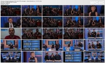 Scarlett Johansson & the cast of The Avengers - Jimmy Kimmel Live - 4-13-15