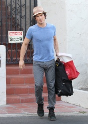 Ian Somerhalder - Leaving Nikki Reed's house in Los Angeles (July 25, 2014) - 25xHQ BKCkjBT7