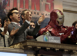 Robert Downey Jr. - Rings The NYSE Opening Bell In Celebration Of "Iron Man 3" 2013 - 24xHQ RRbVA3Fp