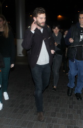Jamie Dornan - Spotted at at LAX Airport with his wife, Amelia Warner - January 13, 2015 - 69xHQ TsMUWovX
